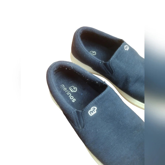 Merinos Men's Slip-Ons Navy/White Size 9 - Picture 7 of 16